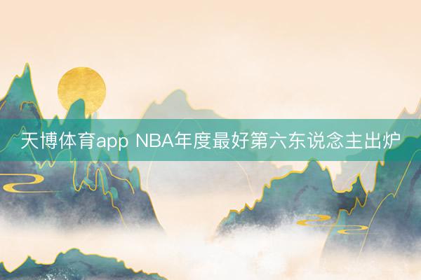 天博体育app NBA年度最好第六东说念主出炉